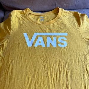 Yellow vans shirt, size: Large